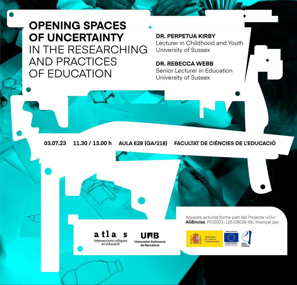 Conferencia sobre espais d'incertesa en la recerca en educació