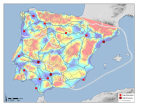 Accesibilidad del transporte en la Península Ibérica