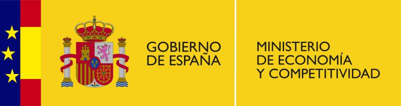 Gobierno de España.  Ministerio de Economía y Competitividad.  Logo