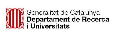 Logo: Generalitat de Catalunya. Departament de Recerca i Universitats