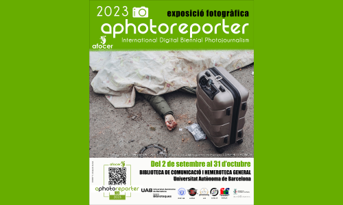 Cartell sobre la exposició fotogràfica: APhotoreporter 2023