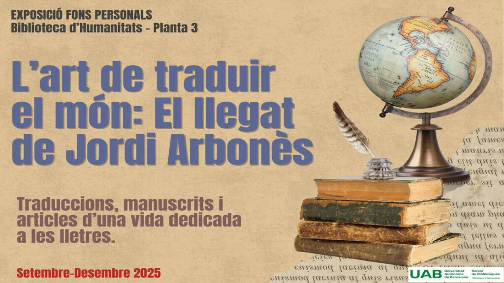 Cartell de l’exposició dedicada a Jordi Arbonès