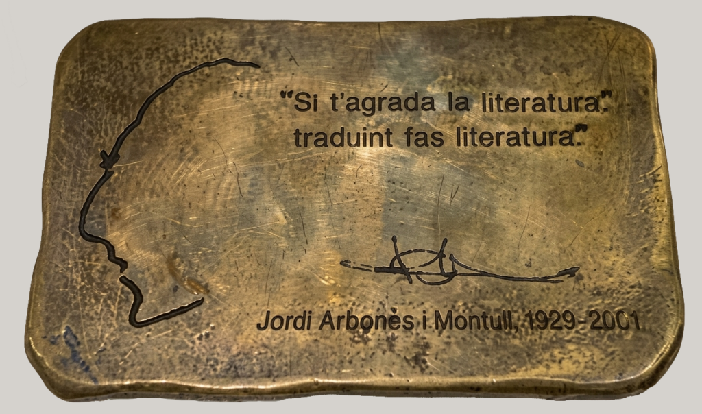 Jordi Arbonès - Placa