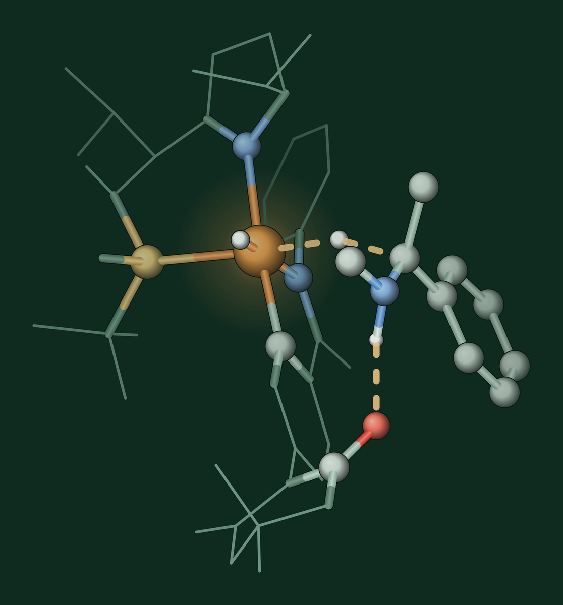 Estat de transició de la transferència d’hidrur en la hidrogenació asimètrica d’imines catalitzada per iridi dirigida per enllaç d’hidrogen (Angew. Chem. Int. Ed. 2024)