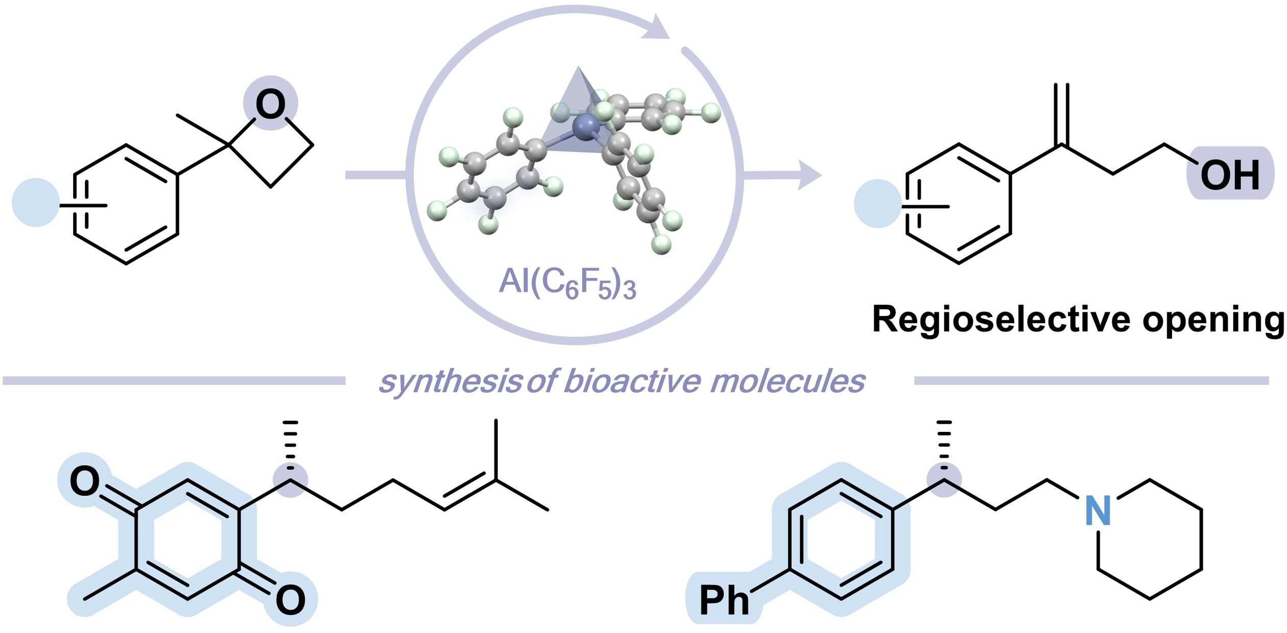 Graphical abstract: Regioselective Ring-Opening of Oxetanes Catalyzed by Lewis Superacid Al(C₆F₅)₃