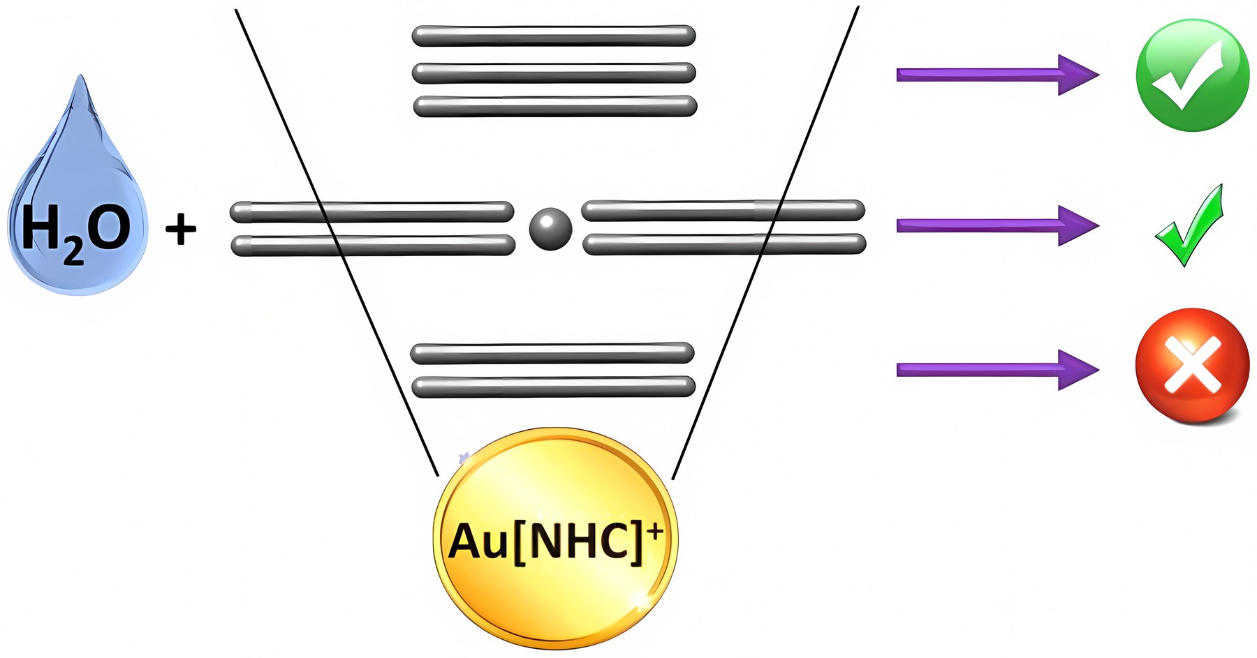 Graphical abstract: Comparative Mechanistic Study on the [Au(NHC)]⁺-Catalyzed Hydration of Alkynes, Alkenes, and Allenes