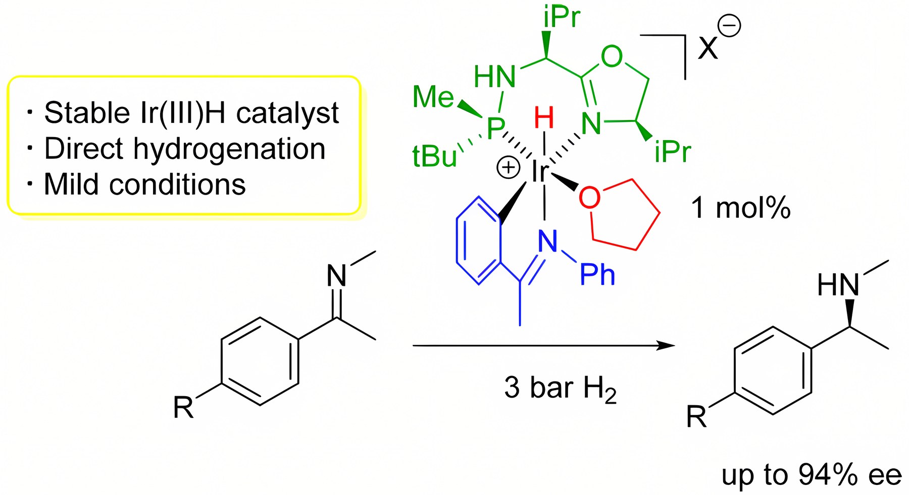 Graphical abstract: Direct Asymmetric Hydrogenation of N-Methyl and N-Alkyl Imines with an Ir(III)H Catalyst