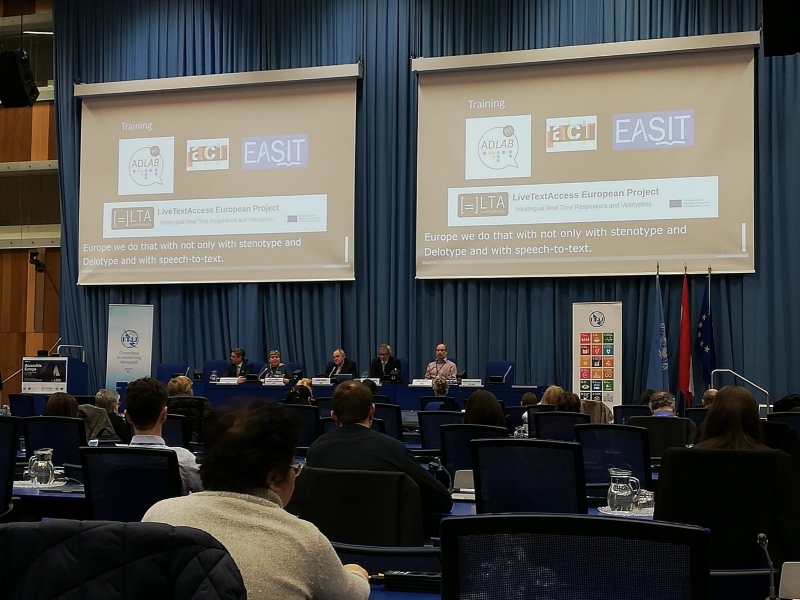 ITU Event: table with speakers