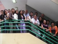 Grupo de estudiantes del curso de Formación GRAAL en Fundamentos de estadística de la Universidad Central del Ecuador del 2009