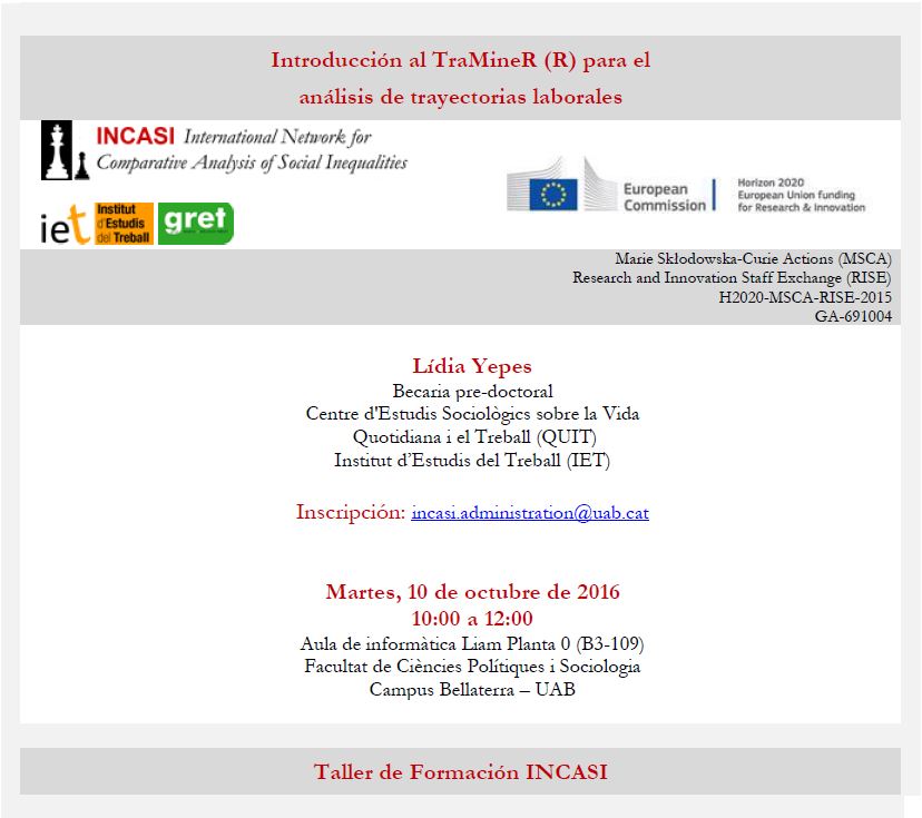 Taller TraminaR Lidia Yepes 10-10-2017
