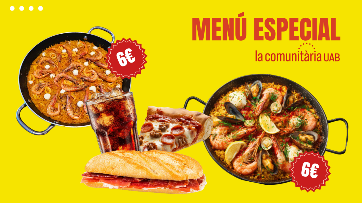 La Comunitària: Menú especial!
