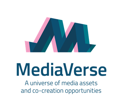 MediaVerse logo. Text: A universe of media assets and co-creation opportunities.