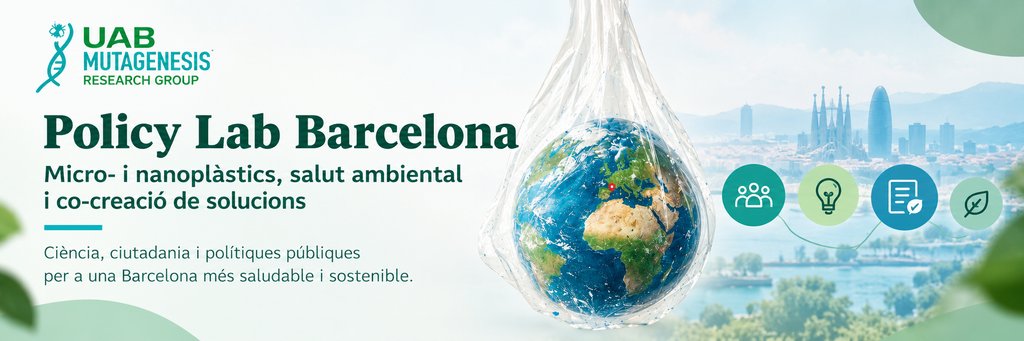 Imatge sobre el Policy Lab Barcelona: Micro- i nanoplàstics, salut ambiental i co-creació de solucions. Una iniciativa liderada pel nostre grup de recerca per apropar la ciència a la ciutadania i tenir un impacte en les polítiques públiques amb l'objectiu de fer de Barcelona una ciutat més saludable i sostenible.