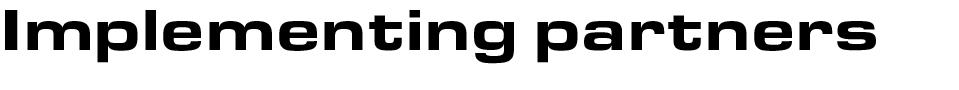 Implementing partners