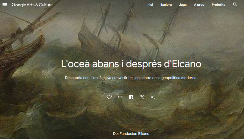 Enllaç a l'exposició virtual L'Oceà abans i després d'Elcano.