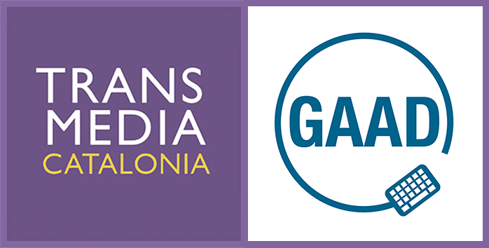TransMEdia Catalonia and GAAD logos