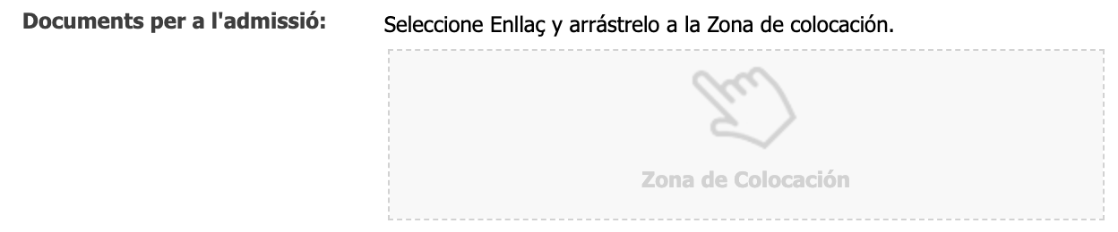 Exemple de camp per associar continguts