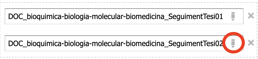 Ubicació del botó en forma de llapis que permet l'edició de l'asset associat