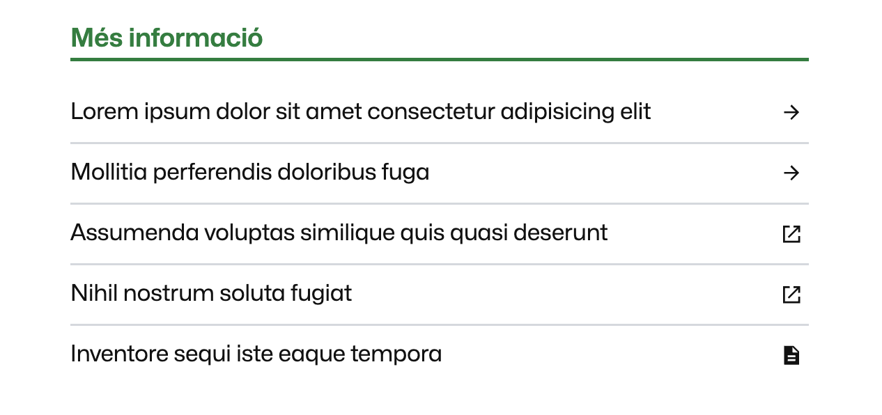 Exemple de mòduls d'enllaços