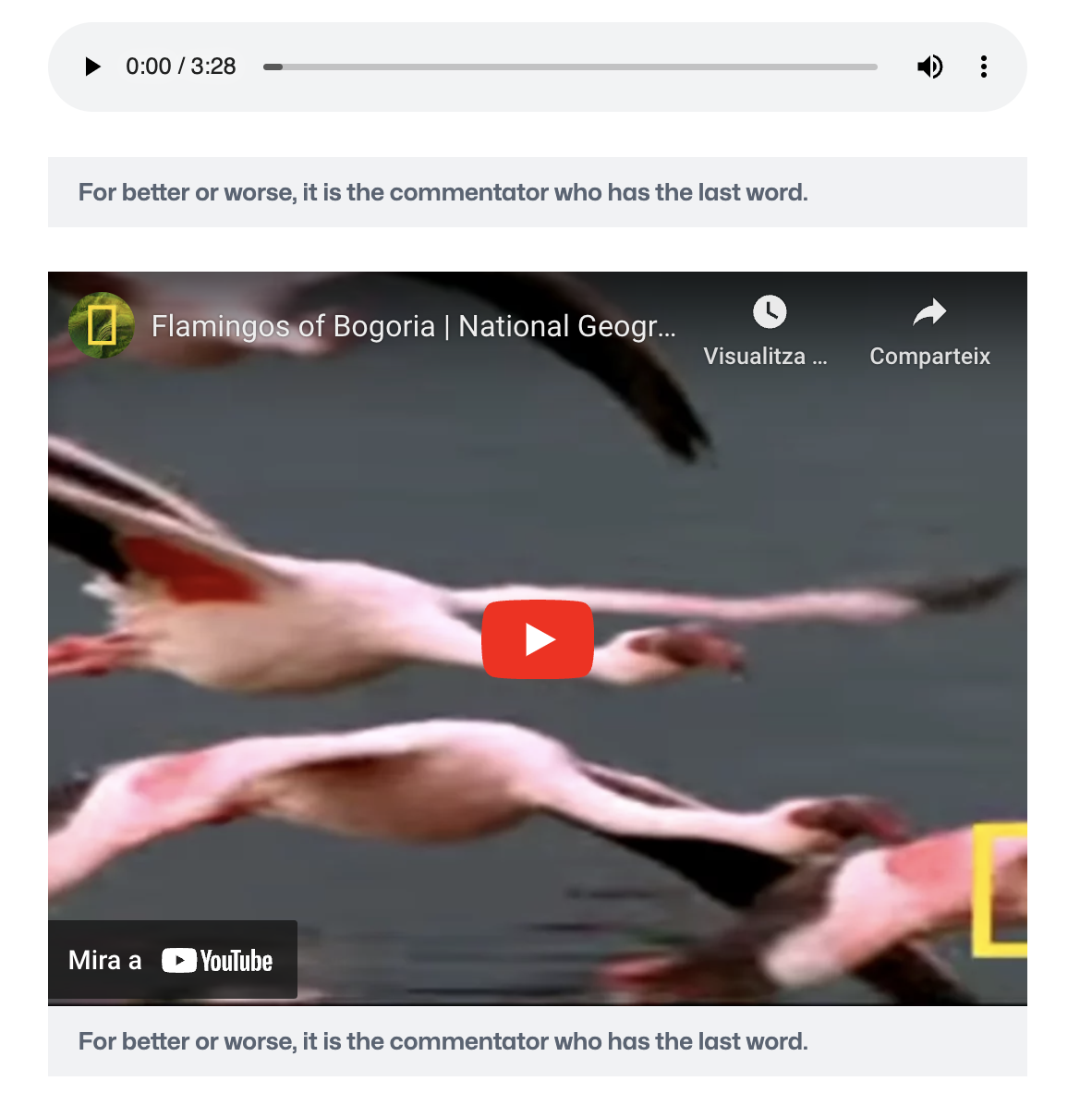 Exemple de mòdul de media