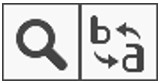 Captura de pantalla parcial dels botons cercar i substituir del CKEditor a Oracle Webcenter Sites