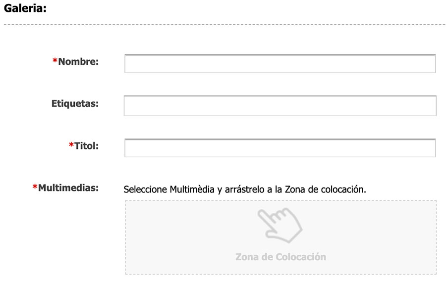 Captura de pantalla de l'asset Mòdul de Mediateca