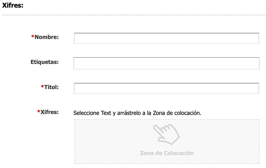 Captura de pantalla de l'asset Mòdul de Xifres