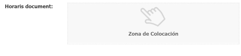 Exemple de visualització d'un camp per associar continguts buit
