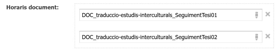 Exemple de visualització d'un camp per associar continguts emplenat